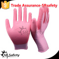 SRSAFETY 13 Gauge nylon pu cubrió guante de la palma / guante de trabajo / guantes de la PU Fabricantes con el surtidor de China, guantes baratos